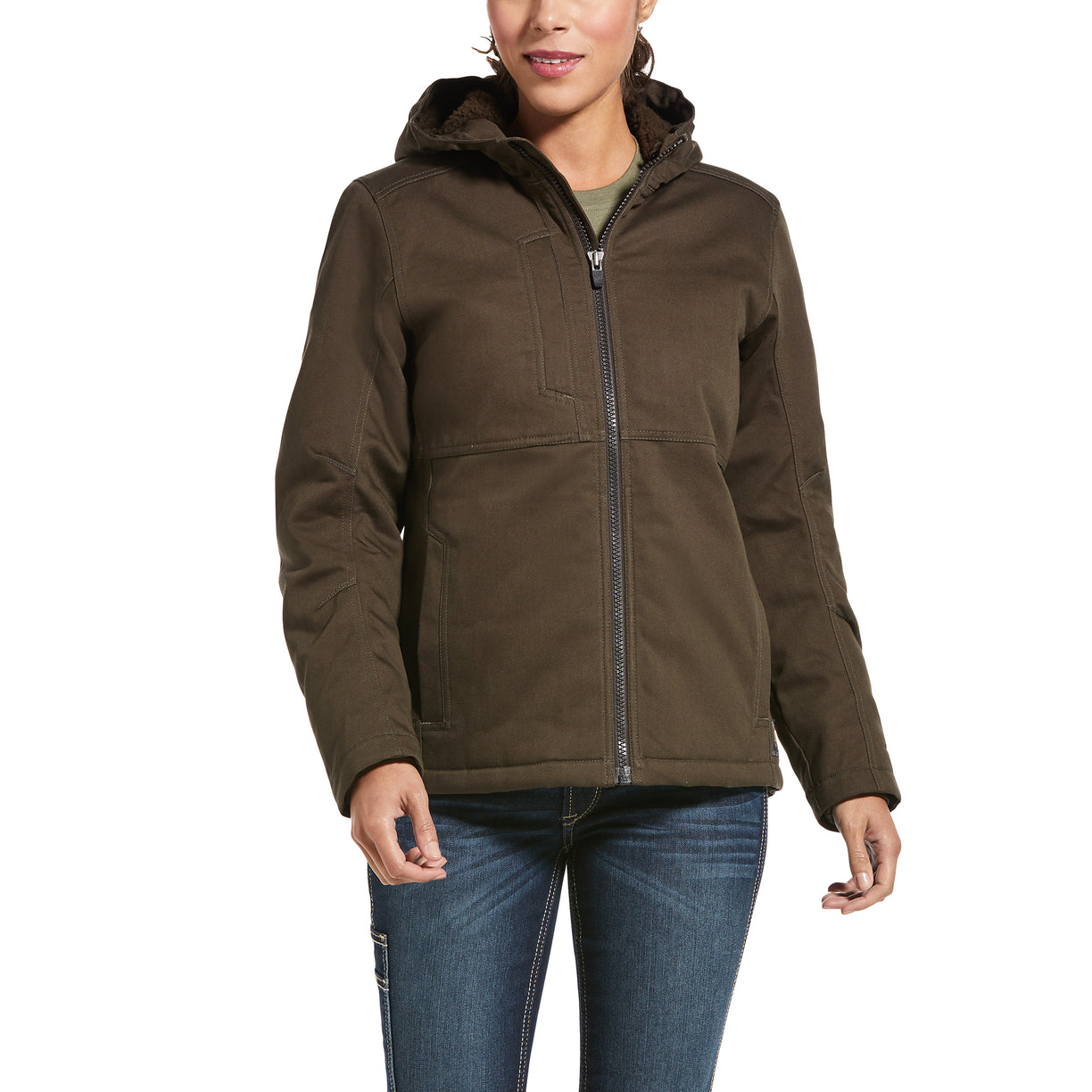 Women's Rebar DuraCanvas Insulated Jacket in Wren 10032918 Ariat