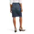 Women's Denim Skirt in Goldie 10036103 Ariat back full 
