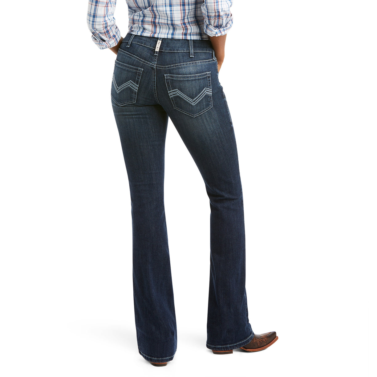 Ariat Women's R.E.A.L. Mid Rise Arrow Fit Beverly Boot Cut Burbank 10037678 back
