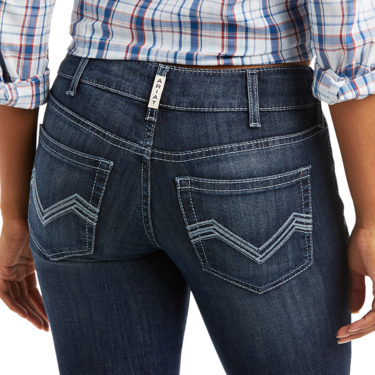 Ariat Women's R.E.A.L. Mid Rise Arrow Fit Beverly Boot Cut Burbank 10037678 detail pocket