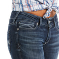 Ariat Women's R.E.A.L. Mid Rise Arrow Fit Beverly Boot Cut Burbank 10037678 detail
