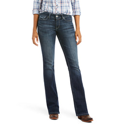 Ariat Women's R.E.A.L. Mid Rise Arrow Fit Beverly Boot Cut Burbank 10037678