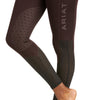 Women's Eos Knee Patch Tight in Chocovine 10037637 Ariat leg