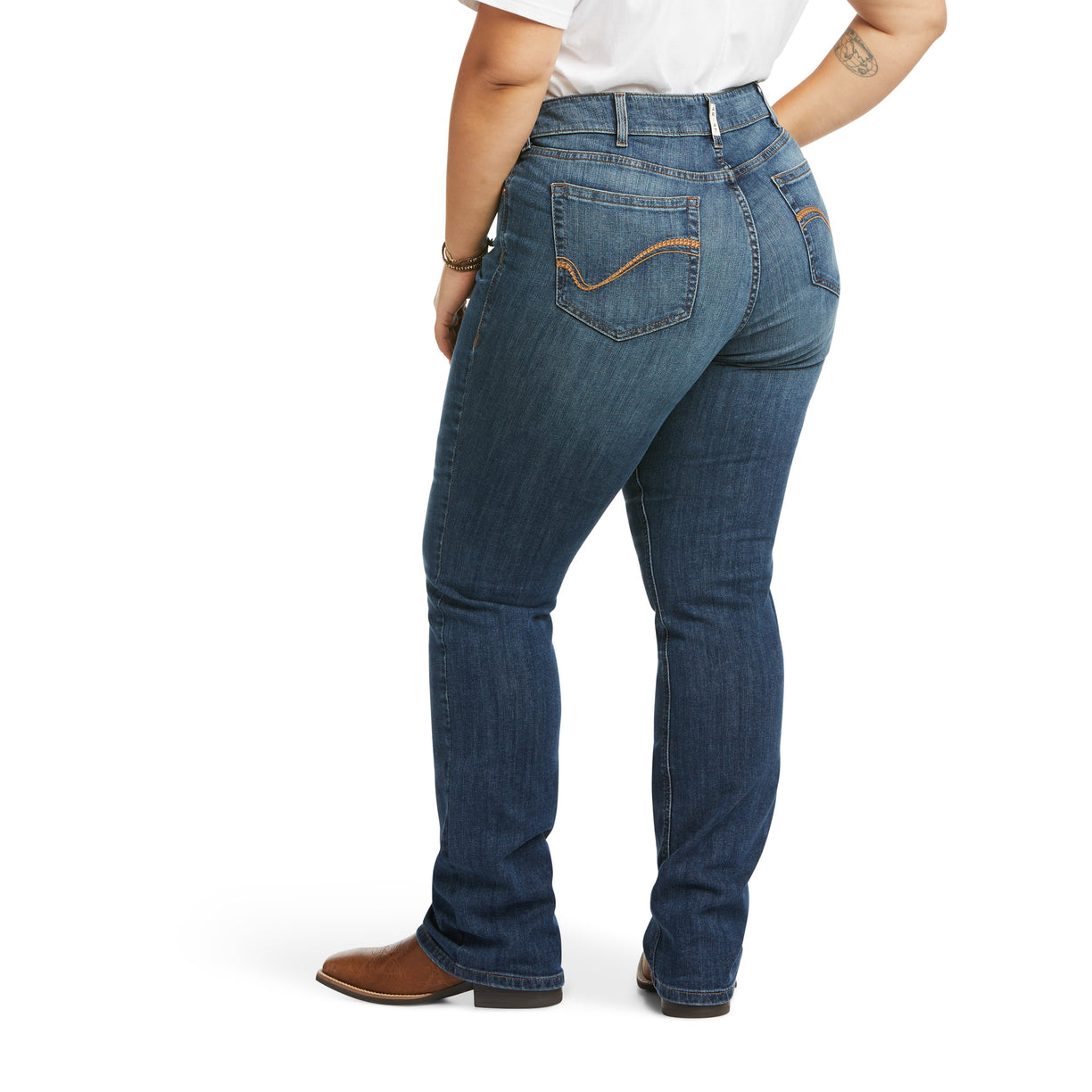 Ariat Women's R.E.A.L.™ Mid Rise Arrow Fit Mariana Straight Leg Natalia 10037680 plus back