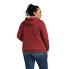 Women's Fleece Full Zip Sweatshirt in Rhubarb 10037930 Ariat plus back
