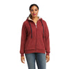 Women's Fleece Full Zip Sweatshirt in Rhubarb 10037930 Ariat