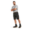 Men's Rebar DuraStretch Made Tough Cargo Shorts in Black Camo 10034682 Ariat full