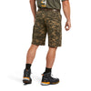 Men's Rebar DuraStretch Made Tough Cargo Shorts in Olive Camo 10034723 Ariat back