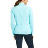 Women's Auburn 1/4 Zip Baselayer Pullover Top in Cool Blue, 10034796 Ariat back