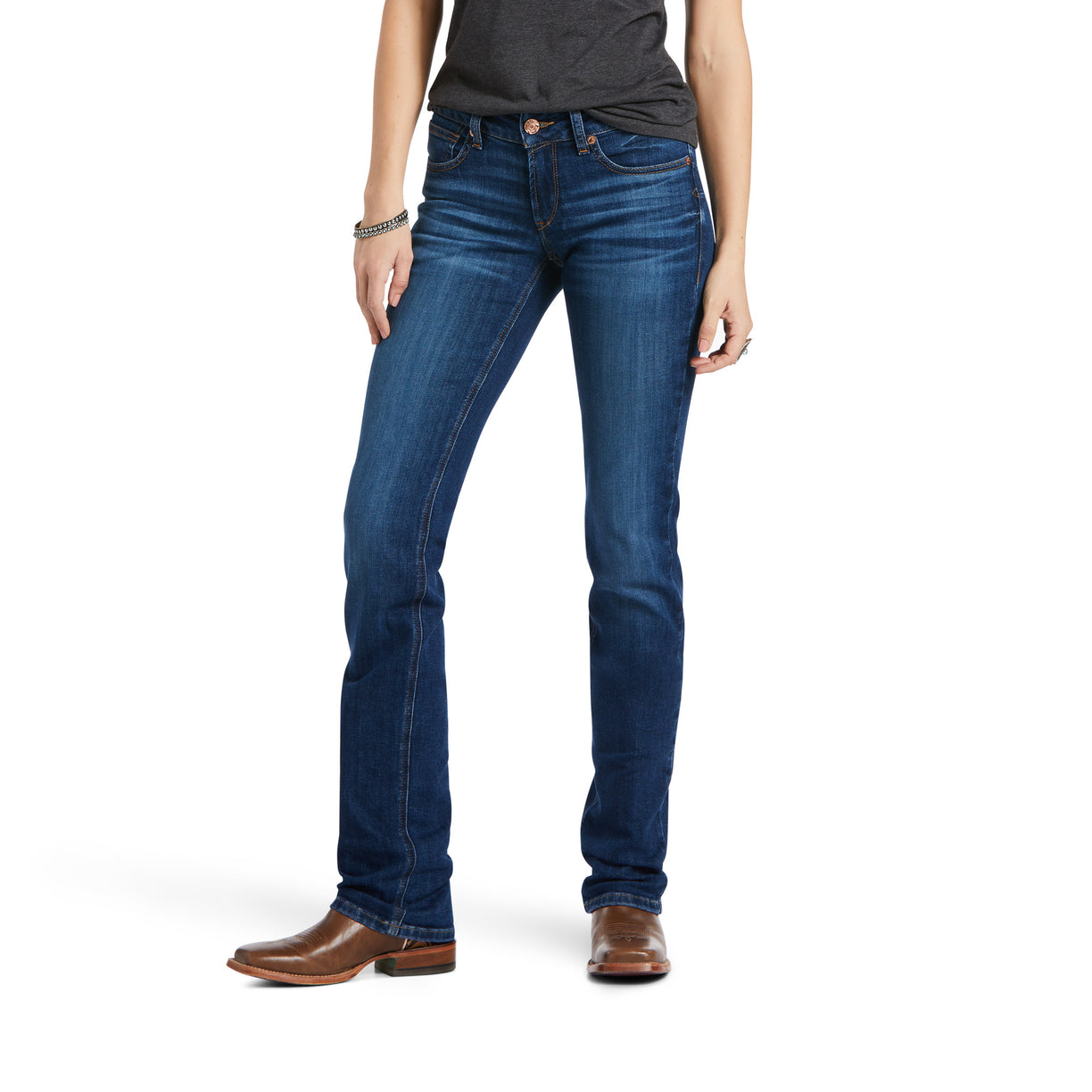 R.E.A.L. Mid Rise Candace Straight Leg