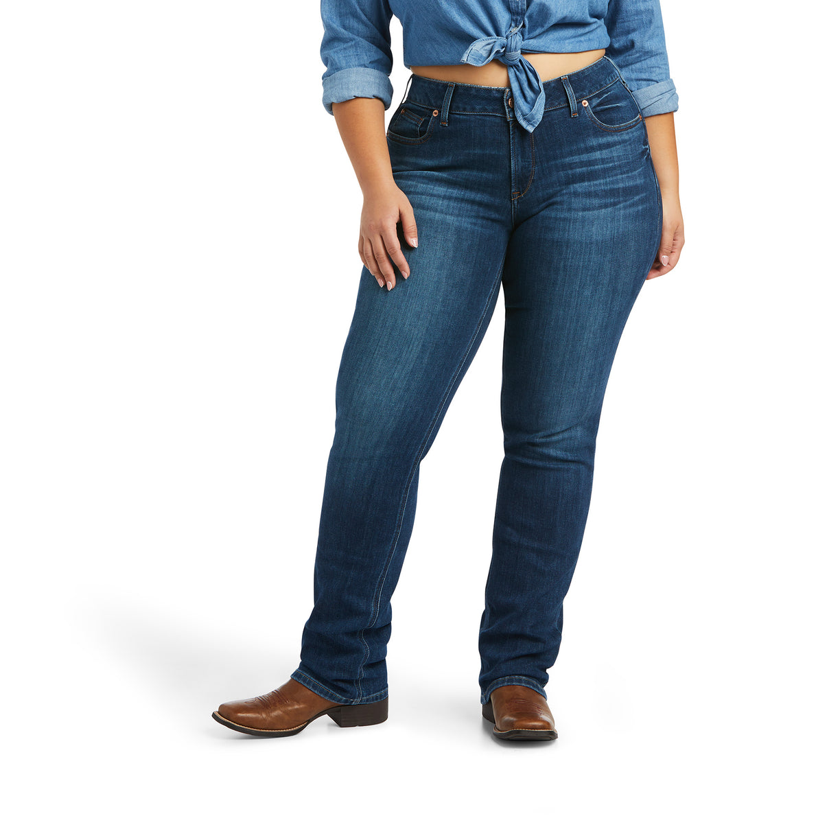 R.E.A.L. Mid Rise Candace Straight Leg