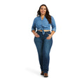 R.E.A.L. Mid Rise Candace Straight Leg