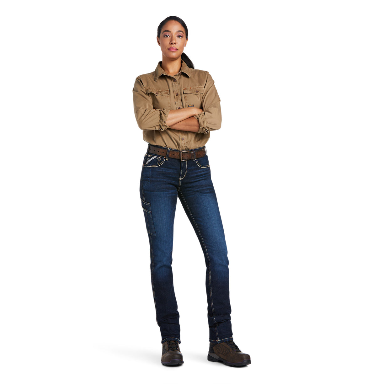 Rebar Perfect Rise Work Flex Riveter Slim Leg Jeans