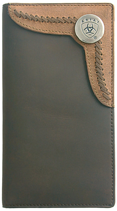 Arait Wallet Rodeo - Two Toned Accent Overlay Brown / Tan WLT1103A