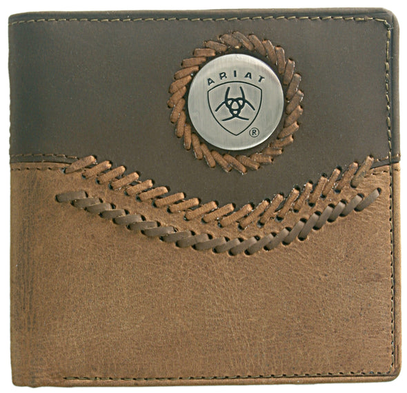 Ariat Wallet Bi-fold Two Toned Accents - Tan WLT2101A