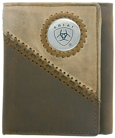 Ariat Tri-Fold Wallet Two Toned Distressed WLT3100A