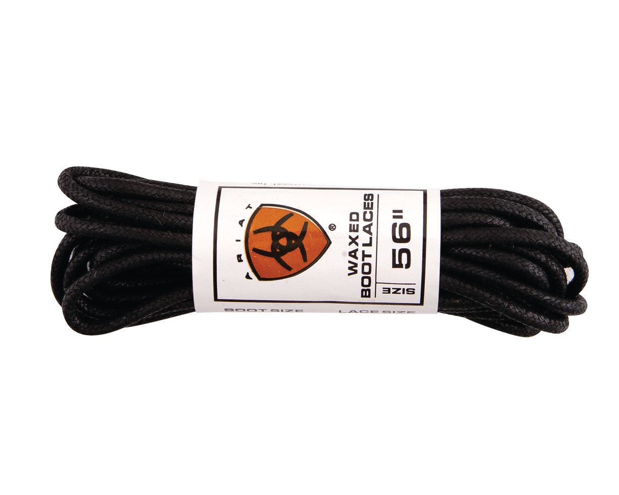 Ariat Unisex Waxed Laces Black 10004092EA